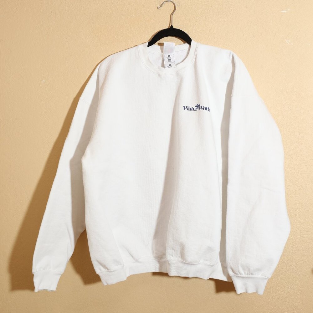 Denver Water World Vintage White Employee Crewneck (XXL)